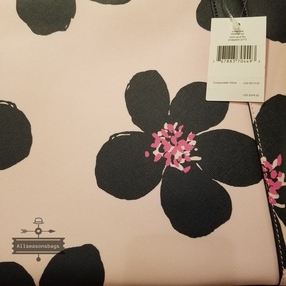 kate Spade Cameron Pocket Tote Grand Flora LARGE - Picture 5 of 8